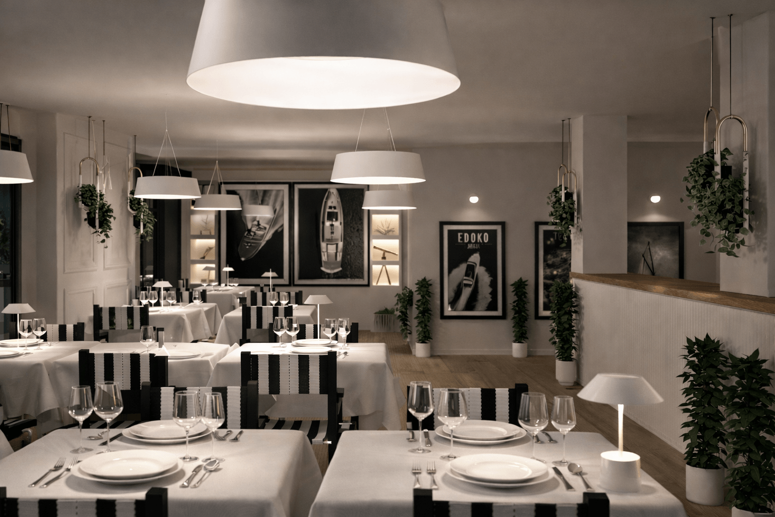 Salle · noir et blanc